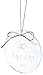 Mr and Mrs Wedding Ornament 2020 - Elegant Design Etched on Jade Crystal (3 Inches) in Black Box - Our First Year Together, Just Married Newlywed