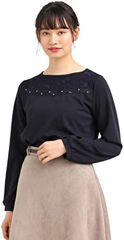 トップス カットソー レディース 長袖 レース オフィス 通勤 Web限定llサイズ有 Honeys 予約販売 レース切替プルオーバー きれいめ ハニーズ