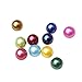JNMM Pearl Oyster Freshwater Cultured with 10 Mix Color Round Love Wish Oysters with Pearls Inside 10 Colors (6-8mm), Valentines Mothers Day Birthday Pearl Wedding Party (Total 10 Pearls)