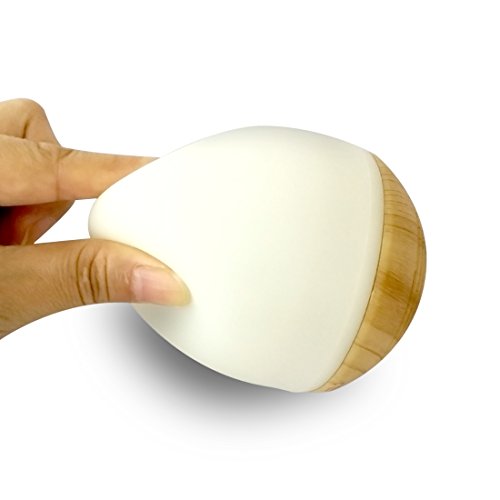 NASKY Maglev Levitation Bluetooth Speakers with Wood Grain Base LED Bulb Portable Wireless Smart Floating Night Light Lamp