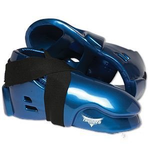 Pro Force Thunder Double Layered Kicks Karate Sparring Shoes - Blue - Large - 9/10