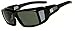 Barricade Hillcrusher Mens Fits 61mm Over Prescription Glasses Hiking Polarized Sunglasses (Black, Green)