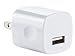 USB Wall Charger, Certified 5W / 1A USB Universal AC USB Home Travel [BUNDLE PACK] Power Wall Charger High Speed 1.0A Output for iPhone iPod Samsung Galaxy Sony HTC LG iPod Nokia (10 Pack) White
