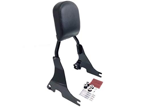 Quick Release Black Passenger Sissy Bar Backrest with docking for Harley Davidson Sportster Like XL 1200 883 2004-2019 ref 52710-07 side plates & 51851-09 upright 52626-04 pad 53529-04 docking