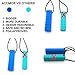 Accmor 4 Pack Sensory Chewing Necklace for ADHD, Teething, Autism, Biting, Oral Motor Chewy Stick/Tube Toy Jewelry for Boys, Girls, Adults, Toddlers(Purple, Pink)