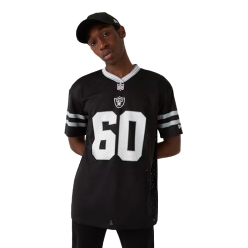 New Era NFL Las Vegas Raiders Mesh T-Shirt Men & Women Black Size XS