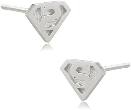 Leah And Kate Women's Superman Logo Stud Earrings