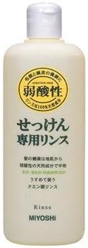 Amazon ミヨシ石鹸 無添加 せっけんシャンプー専用リンス レギュラー 350ml 石鹸シャンプー用 弱酸性リンス 点セット ﾐﾖｼｾﾂｹﾝ リンス コンディショナー 通販