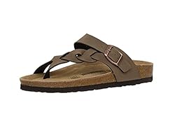 CUSHIONAIRE Women's Libby Cork footbed Sandal with