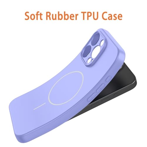 UPLAI Magnético Funda para OPPO A40 4G / OPPO A40M, Ultra Delgado Sedoso Silicona Líquida Antigolpes Carcasa con Protección Cámara, Premium Suave TPU Estuche Caso. Púrpura