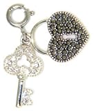 Judith Jack Heart Lock and Key Charm