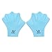 PANDA SUPERSTORE Water Gear Silicone Swim Webbed Gloves for Kids, 2pcs (Blue)