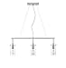 Effimero Pendant Lighting for Kitchen Island | Brushed Nickel Small 3 Pendant Light LL-P331-BN