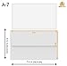 55 5x7 White Invitation Envelopes - A7 - for 5x7 Cards (5 ¼ x 7 ¼ inches)