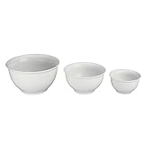 BIA Cordon Bleu 3-Piece Mixing Bowl Set, White