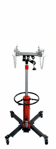 Dragway Tools 1000 LB 2 Stage Hydraulic Transmission Jack Lift Hoist with Foot Pump - Thumbnail 2