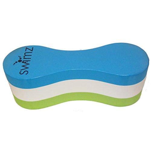 Swimz Junior Club Pull Buoy - Blue/White/Lime - Technique & Body Alignment Training Aid
