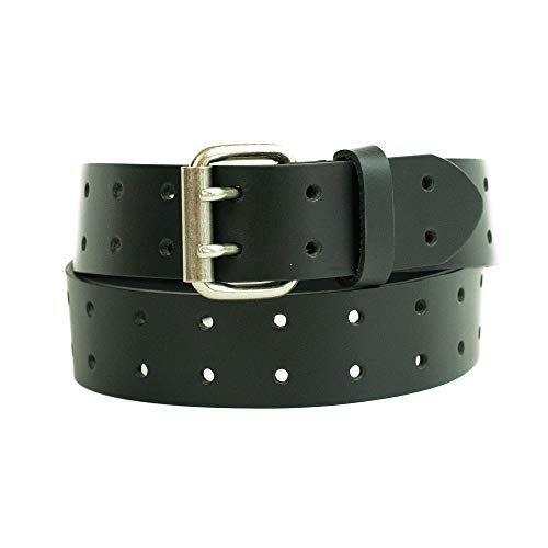 Dickies Men's Leather Double Prong Belt, Black, 32 Pricepulse