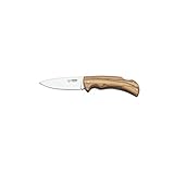 Cudeman 345-L Hunting Pocket Knife with Olive Wood