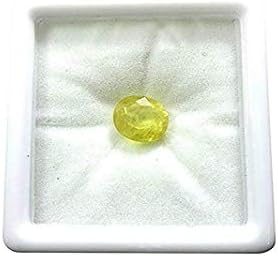 Shreeshyamgems 6.25 Ratti YELLOW SAPPHIRE/PUKHRAJ ORIGINAL Certified Natural Pukhraj Gemstone For Astrological Purpose