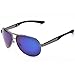 Joopin Fashion Men's Polarized Sunglasses Driving Man Sun Glasses(Grey Frame Blue Lens)