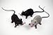 Royu 6 Pieces Halloween Fake Rat Suit, Plastic Rat, Maggot Toy, Halloween Decoration, Entertainment Simulation Mouse, Terrible Prank Props, Party Props, Cats and Dogs Interesting Toys