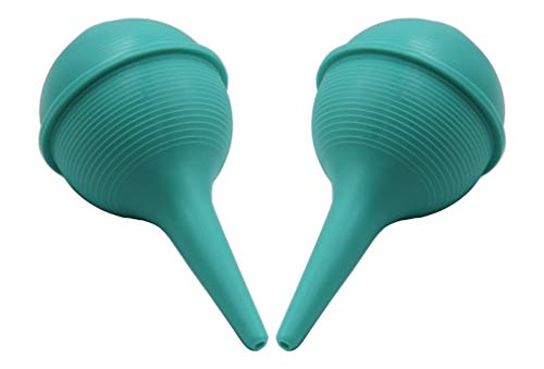 Healthstar Ear, Nasal Aspirator & Ulcer Syringe, Sterile, 3oz, Green - Safe Nose Cleaner for Newborns, Toddlers and Adults (2 Pack)