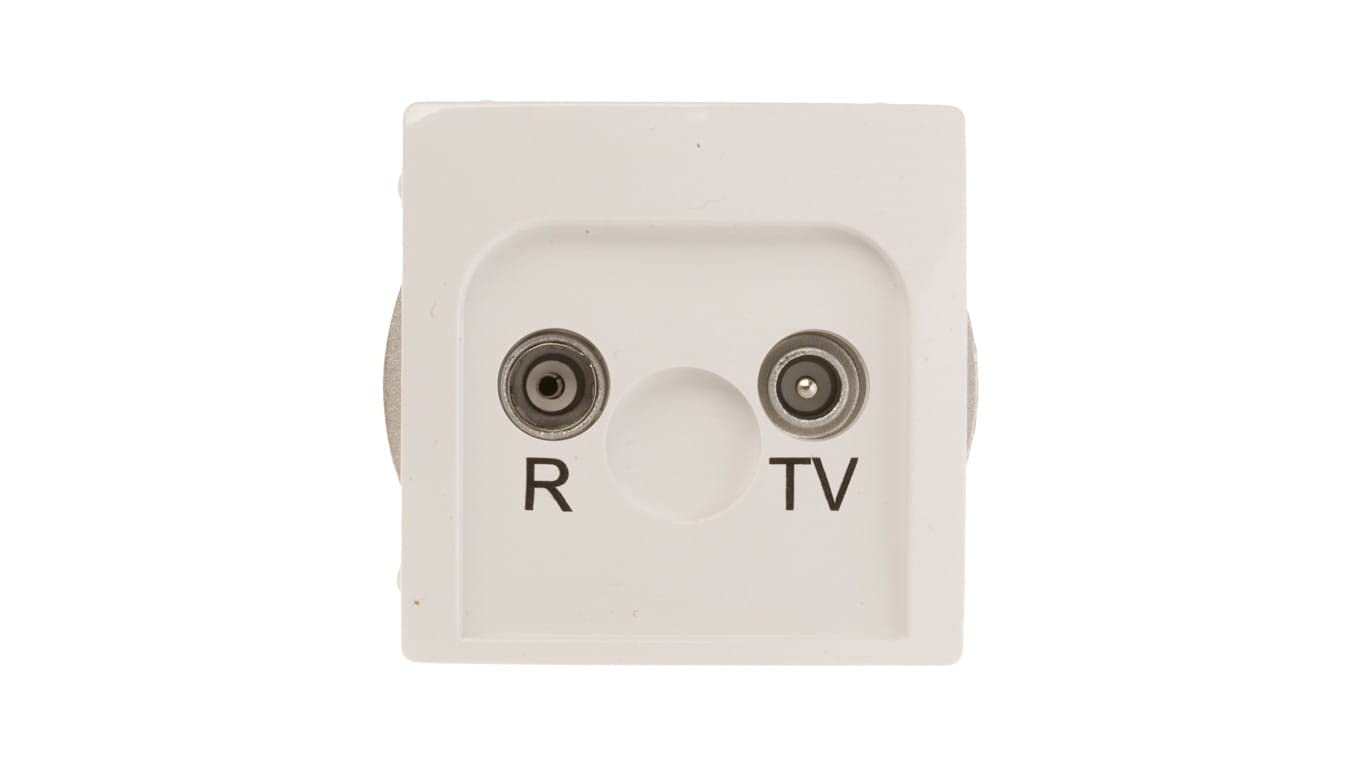 Kontakt-Simon BMZAP10/1.01/11 Socket White Plastic IP20, 75 mm 39 mm 75 mm
