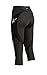 CW-X Women's Mid Rise 3/4 Capri Stabilyx Compression Legging Tights , Black, Large