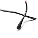 BLUECELL 6pairs Silicone Eyeglass End Tips Ear Sock Pieces Tube Replacement for Thin Metal Eyeglass Legs (Black + Gray)