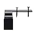 vidsel Double Curtain Rod Brackets,No Drill Adjustable Curtain Rod Holders Tap Right Into Window Frame for Bedroom Decoration 2 Set (2R+2L)
