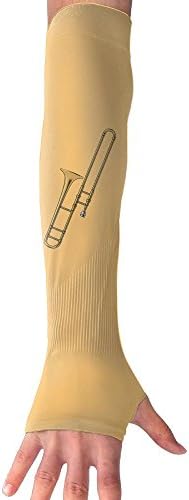 JINYIPI Gloves Trombone Music Instruments Novelty Athletic Anti-uv Sun Protection Fingerles Gloves Arm Sleeves Warmers