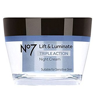 Boots No7 Lift & Luminate TRIPLE ACTION NIGHT Cream 50ml 15 SPF + 5*UVA - Suitable for sensitive skin