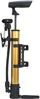 Adv-one Mini Floor Bike Pump High Pressure Fast Tire Inflation Portable Bike Bicycle Aluminum Pump for Cycle,Electric Car,Motorcycles, Balloons,Air Cushions (Gold)