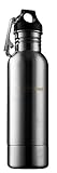HomEquip 20oz Bottle Insulator Holder / Thermos with opener – Stainless Steel: Ideal Traveling Cooler for Glass Beer Bottles ()