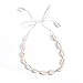 BAROGIRL Shell Necklace Choker White Seashell Necklace Handmade Cowrie Necklace Adjustable Beach Jewelry for Women and Girls