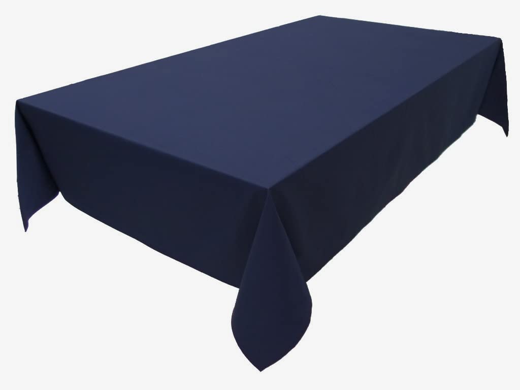 Tablecloth, Table Linen, 100% Cotton, Concept Collection, Choice of Colours and Sizes (Tablecloth - 150 x 300 cm, Navy Blue)