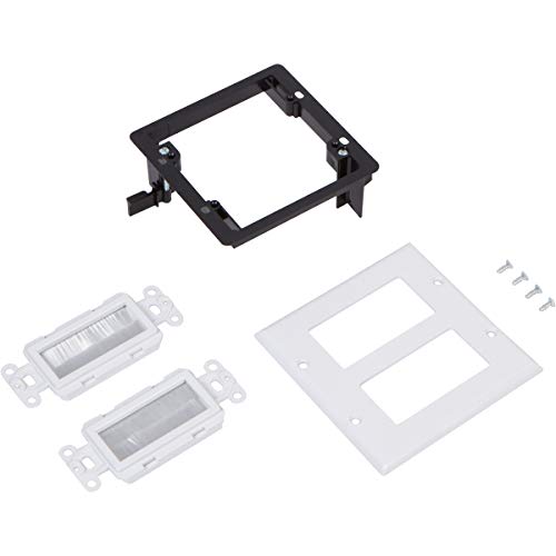Buyer's Point Dual Brush Wall Plate [UL Listed] (25, White Kit) - Thumbnail 5