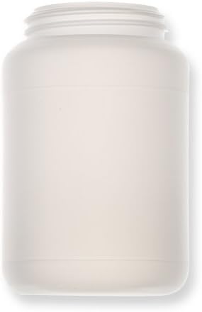 Qosina 99884 HDPE Wide Neck Jar, Round, 250mL Capacity (Pack of 25)