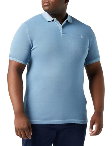 Marc OߴPolo Hommes Polo à Manches Courtes avec élasthanne Shaped Fit, Bleu (Kashmir Blue), XXL