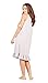 Savi Mom Sleeveless Nursing / Breastfeeding Ruffled Nightgown Cotton