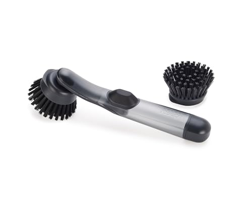 Joseph Joseph SinkTech Refillable Soap-Dispensing Dish Brush with Replacement H…