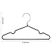 Kids Hangers Cute Childrens Hanger Space Saving Kids Metal Hanger with Plastic Coating Baby Clothes Hanger 20 Pack (Black)