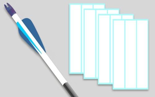 for Carbon Arrows 1"x7" White 1 Dozen Plus 2
