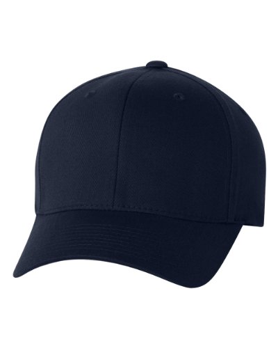 Flexfit Structured Twill Cap, Dark Navy, Large/X-Large