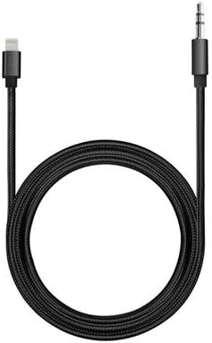 Headset Buddy 3ft iPhone Lightning to 3.5mm Male Car Stereo Headphone Aux Adapter Cable [Black] (35M-LTGMb)
