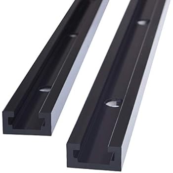 T-Track 48 Inch By Clear Style, Double-Cut Jig For Woodworking Profile Universal T-Tracks with Predrilled Mounting Holes(2-Pack)