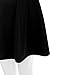 Doublju Womens Basic Versatile Stretchy Flared Skater Skirt