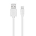 [Apple MFi Certified] Lightning To USB Cable Unique TangleFree Flat Style 4 Ft /1.2m Length Slim Connector Head for iPhone iPad White by Chromo Inc