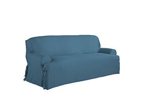 Serta Relaxed Fit Duck Furniture Slipcover for T-Sofa, Indigo